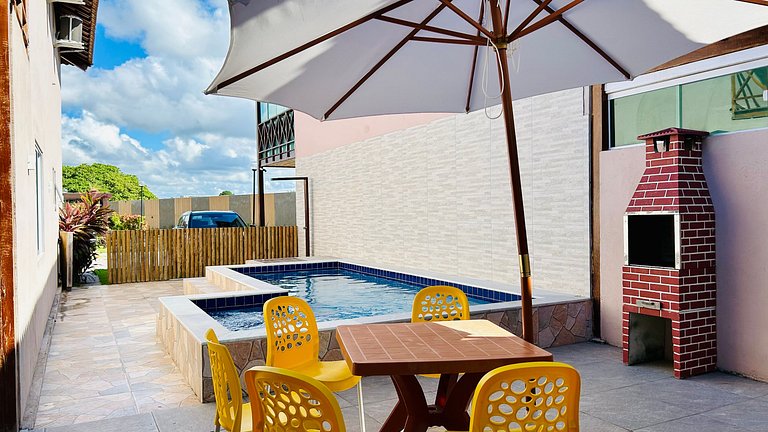 Casa com Piscina a 150m do Mar | Carneiros