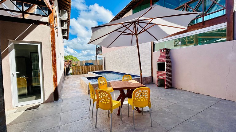 Casa com Piscina a 150m do Mar | Carneiros