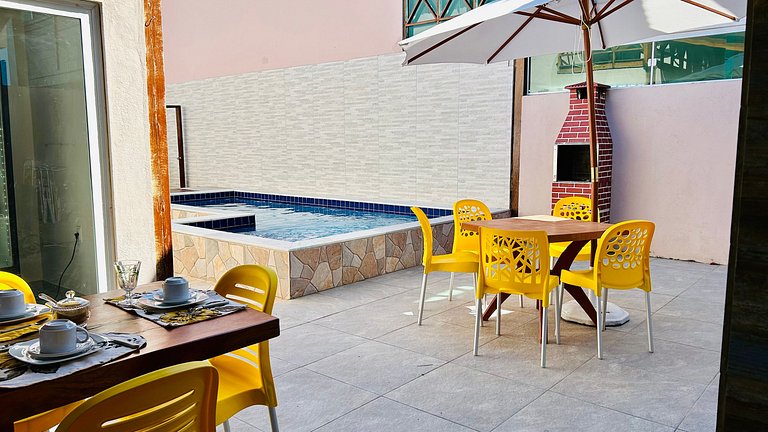 Casa com Piscina a 150m do Mar | Carneiros