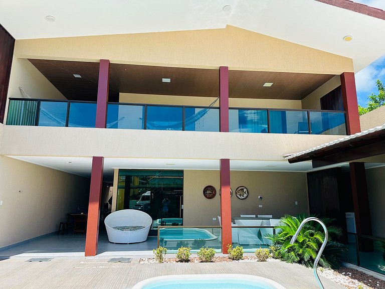 Casa com Vista Mar e Piscina Privativa | 15p | Tamandaré