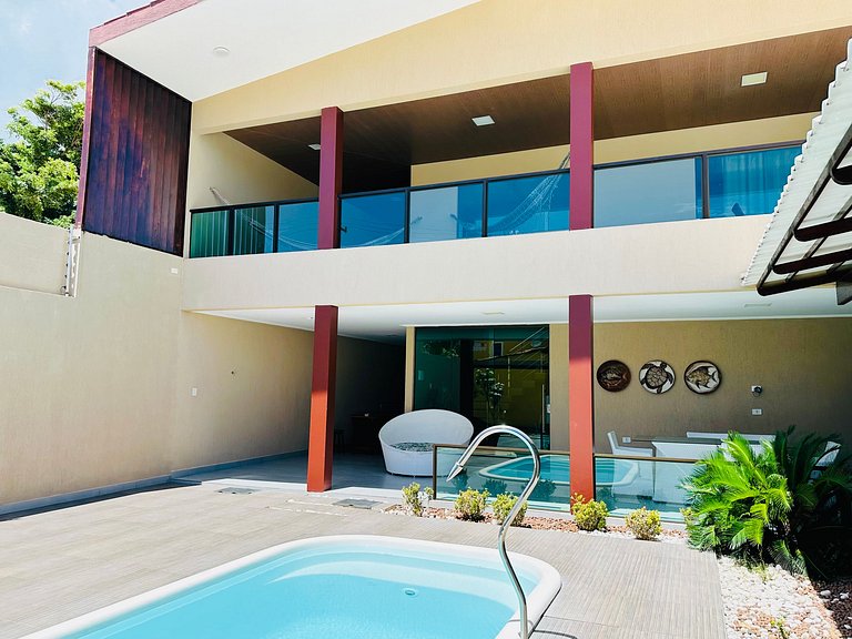 Casa luxo beira mar 5 qtos e piscina