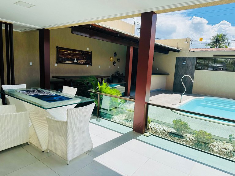 Casa com Vista Mar e Piscina Privativa | 15p | Tamandaré