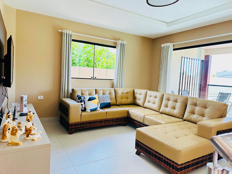 Casa luxo beira mar 5 qtos e piscina
