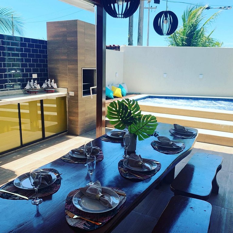 Village Praia dos Carneiros 3 com 6 quartos e Hidro