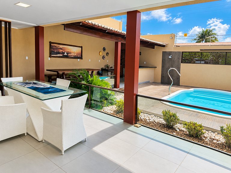 Casa com Vista Mar e Piscina Privativa | 15p | Tamandaré