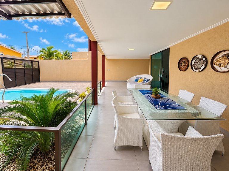Casa com Vista Mar e Piscina Privativa | 15p | Tamandaré