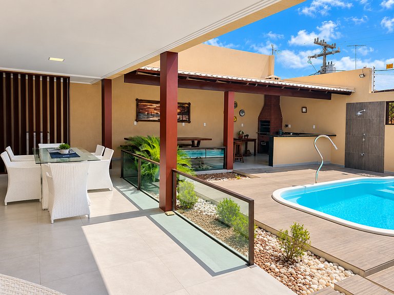 Casa com Vista Mar e Piscina Privativa | 15p | Tamandaré