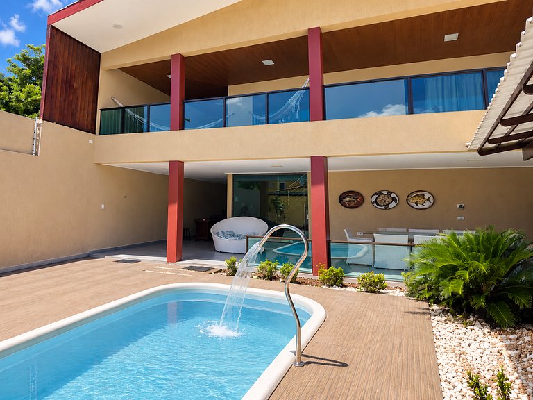 Casa com Vista Mar e Piscina Privativa | 15p | Tamandaré